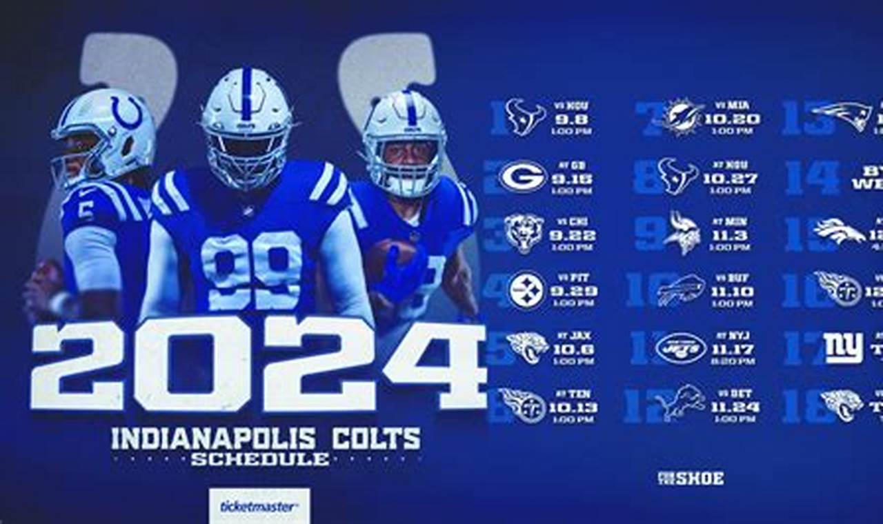 Indianapolis Colts Home Games 2024