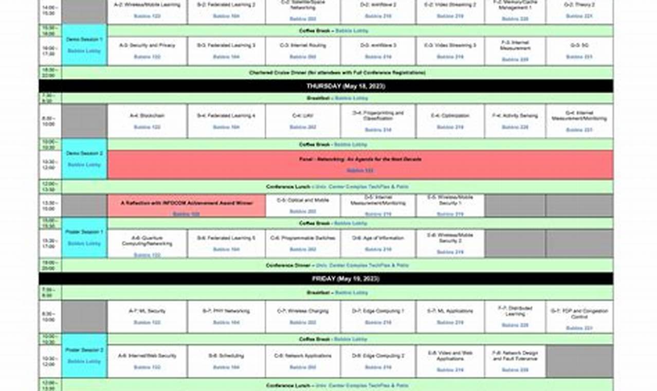 Infocom 2024 Paper List