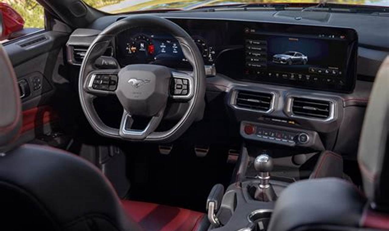 Interior Of A 2024 Mustang