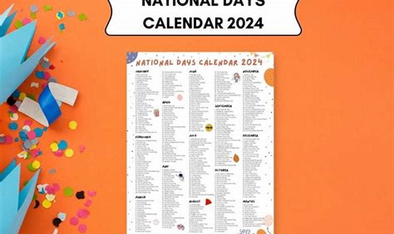 International Day Calendar 2024 Download