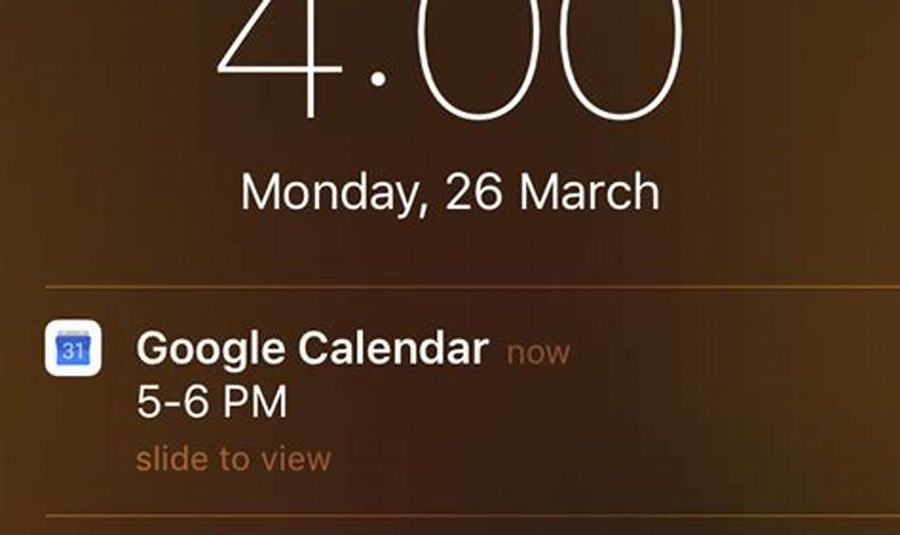 Ios Google Calendar Notifications Not Working