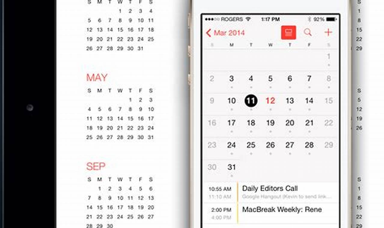 Ios Iphone Calendar