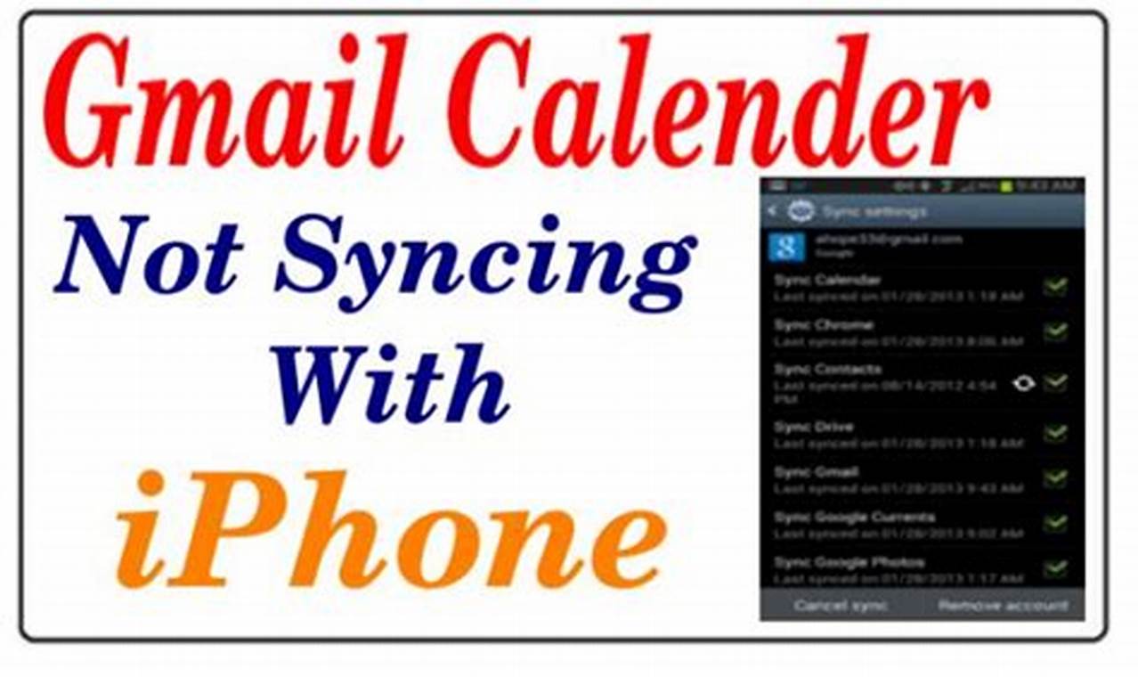 Iphone And Gmail Calendar Not Syncing
