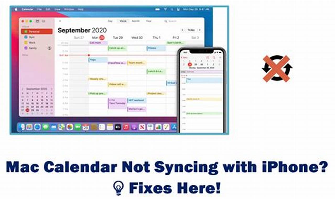 Iphone And Laptop Calendar Not Syncing