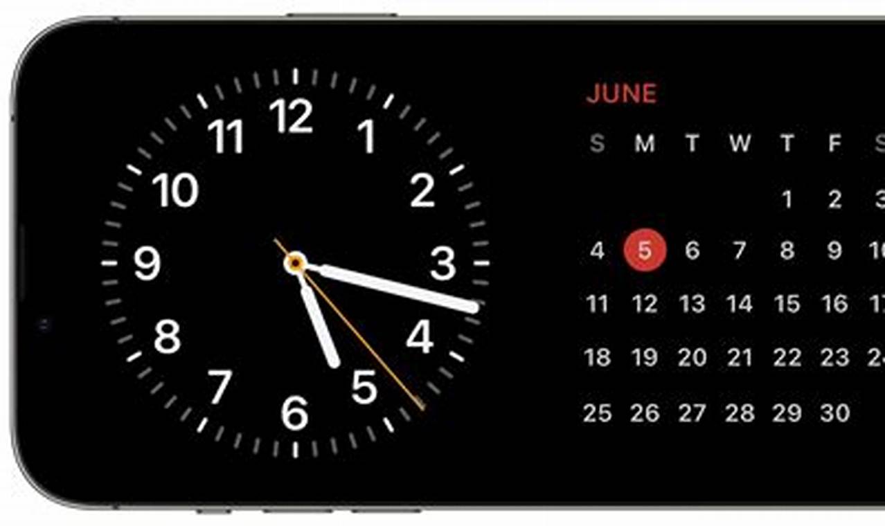 Iphone Clock And Calendar