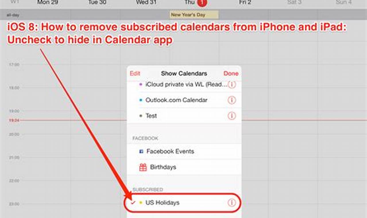 Iphone How To Remove Subscribed Calendar