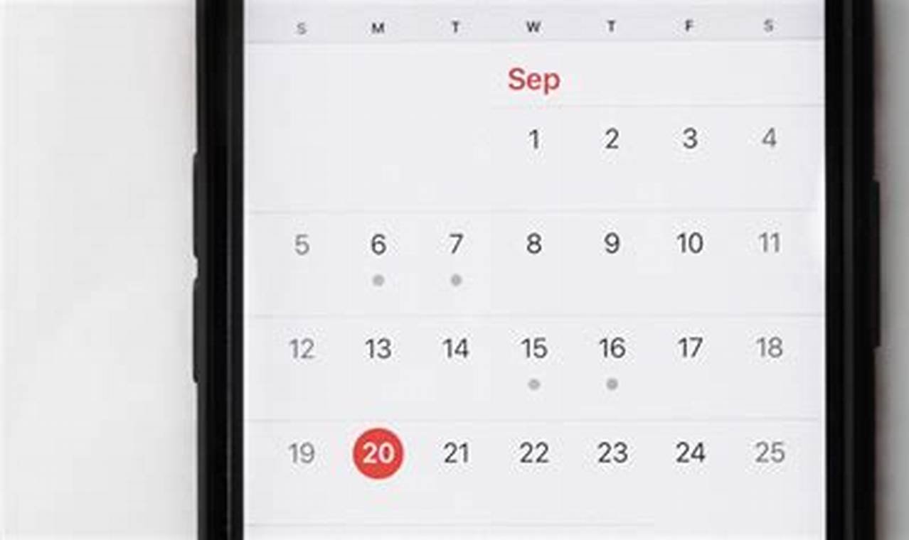 Iphone Show Calendar
