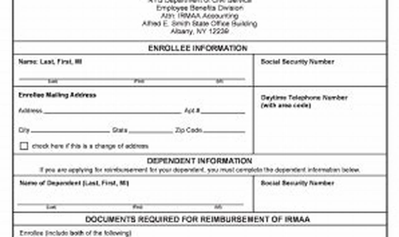 Irmaa Reimbursement Form 2024