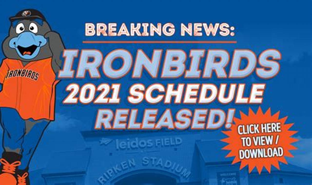 Ironbirds 2024 Schedule