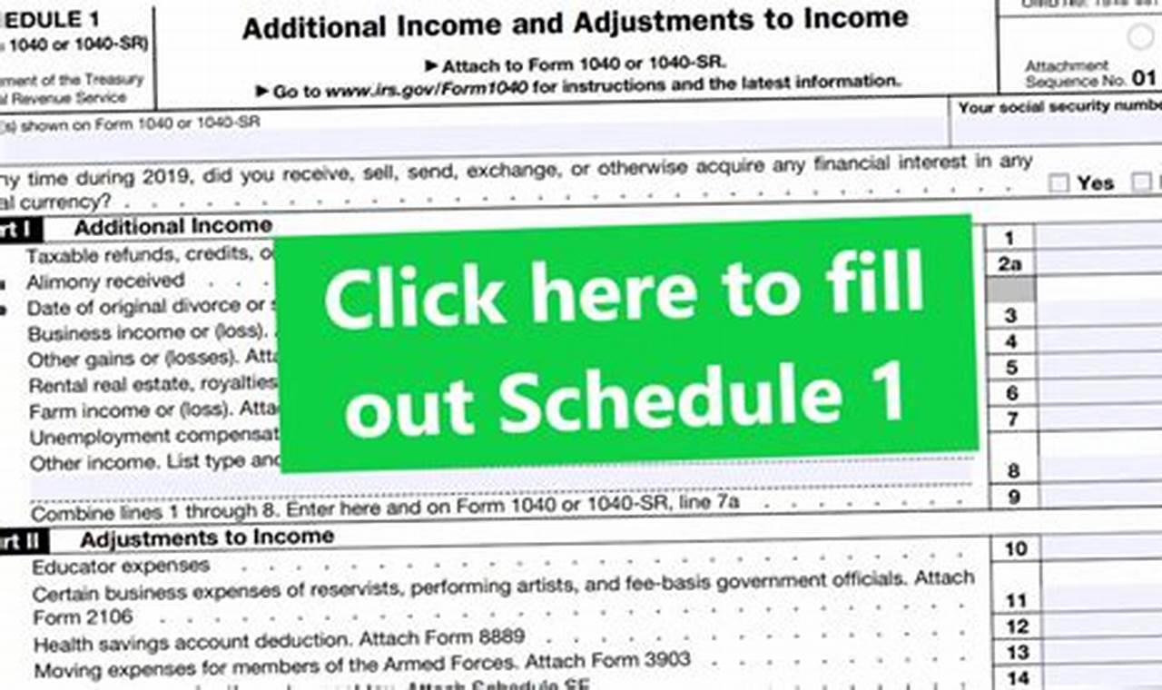 Irs Schedule 1 Instructions 2024 Pdf
