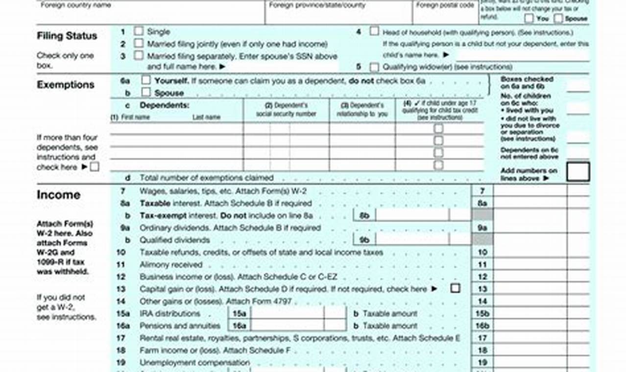 Irs Tax Forms 2024 Printable