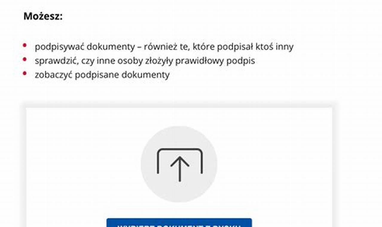 Jak Podpisać Dokument Z Pliku Profilem Zaufanym