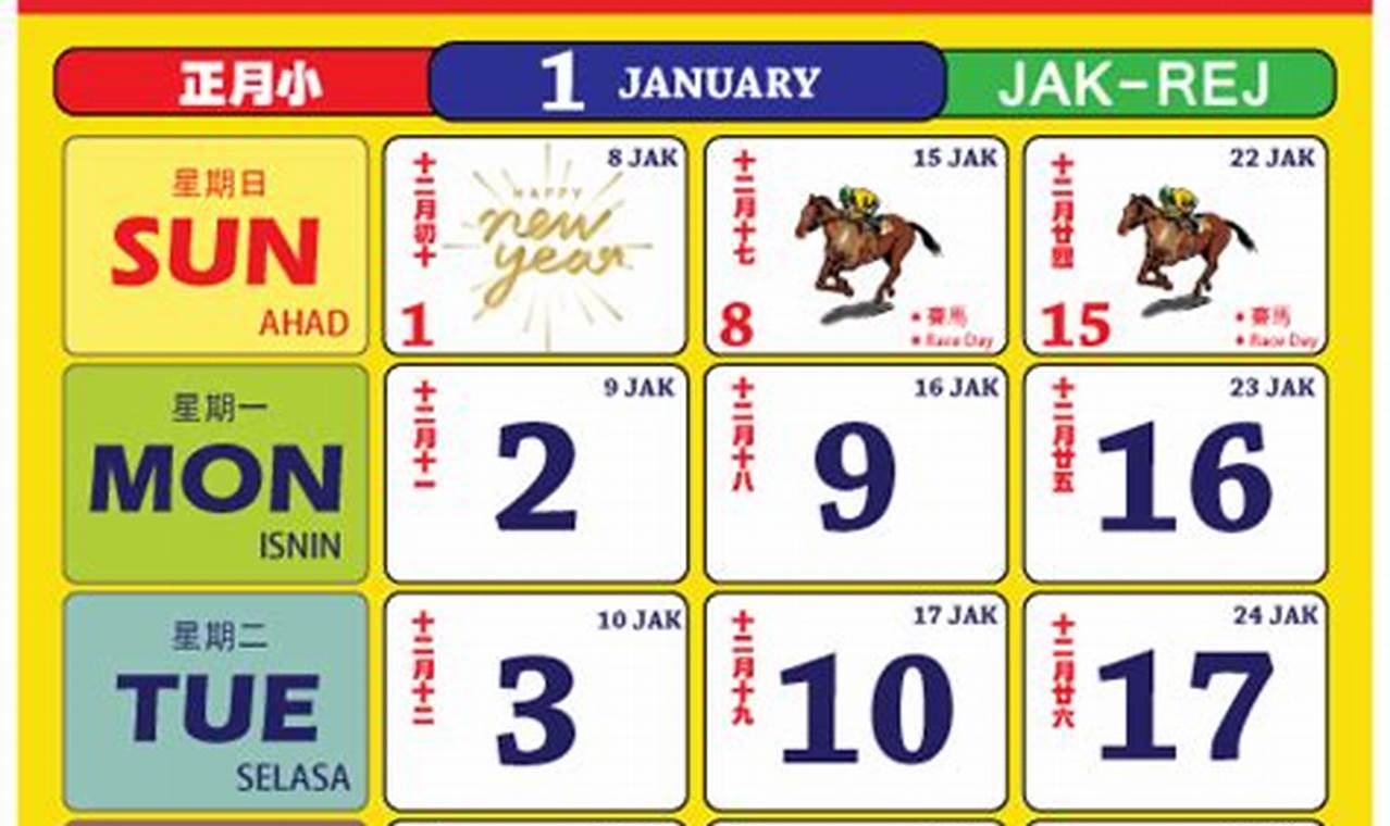 Jan 2024 Calendar Malaysia Holidays