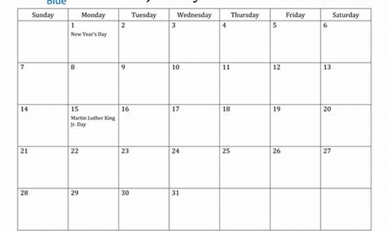 January 2024 Calendar Holidays And Observances Us