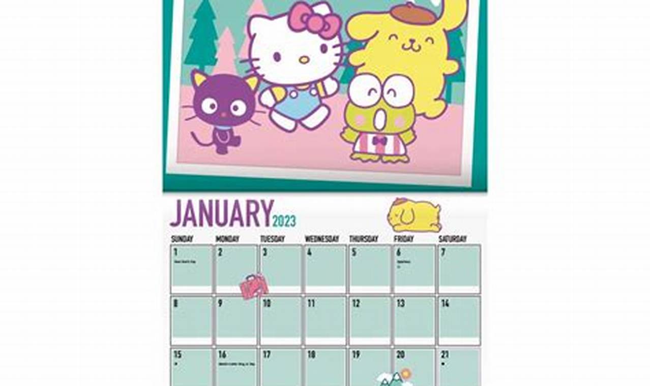 January 2024 Calendar Sanrio