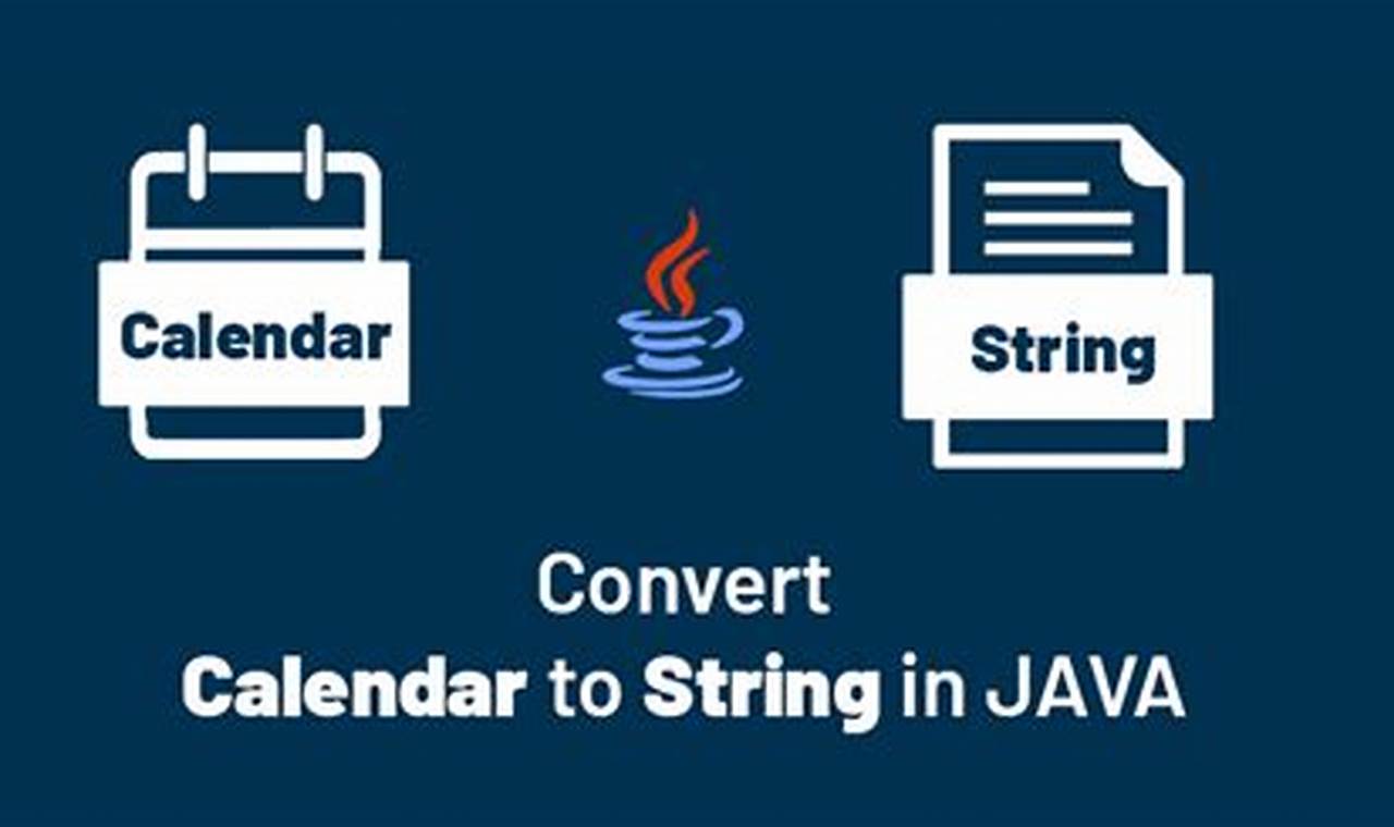Java Convert Calendar To String
