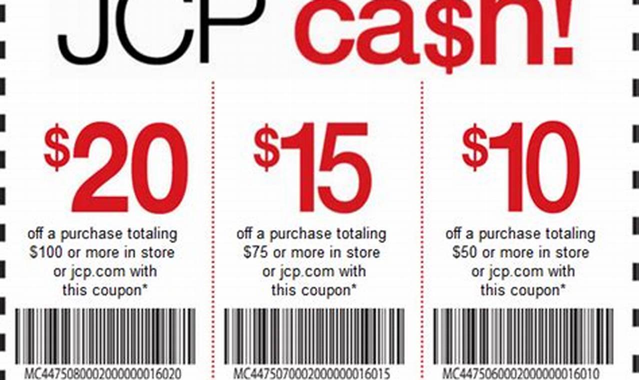 Jcp Coupons July 2024
