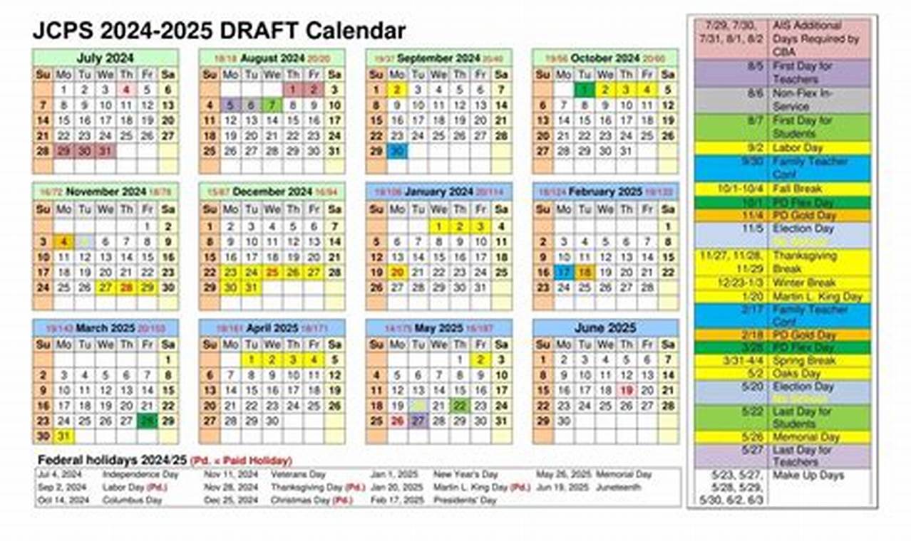 Jcps 24-25 School Calendar
