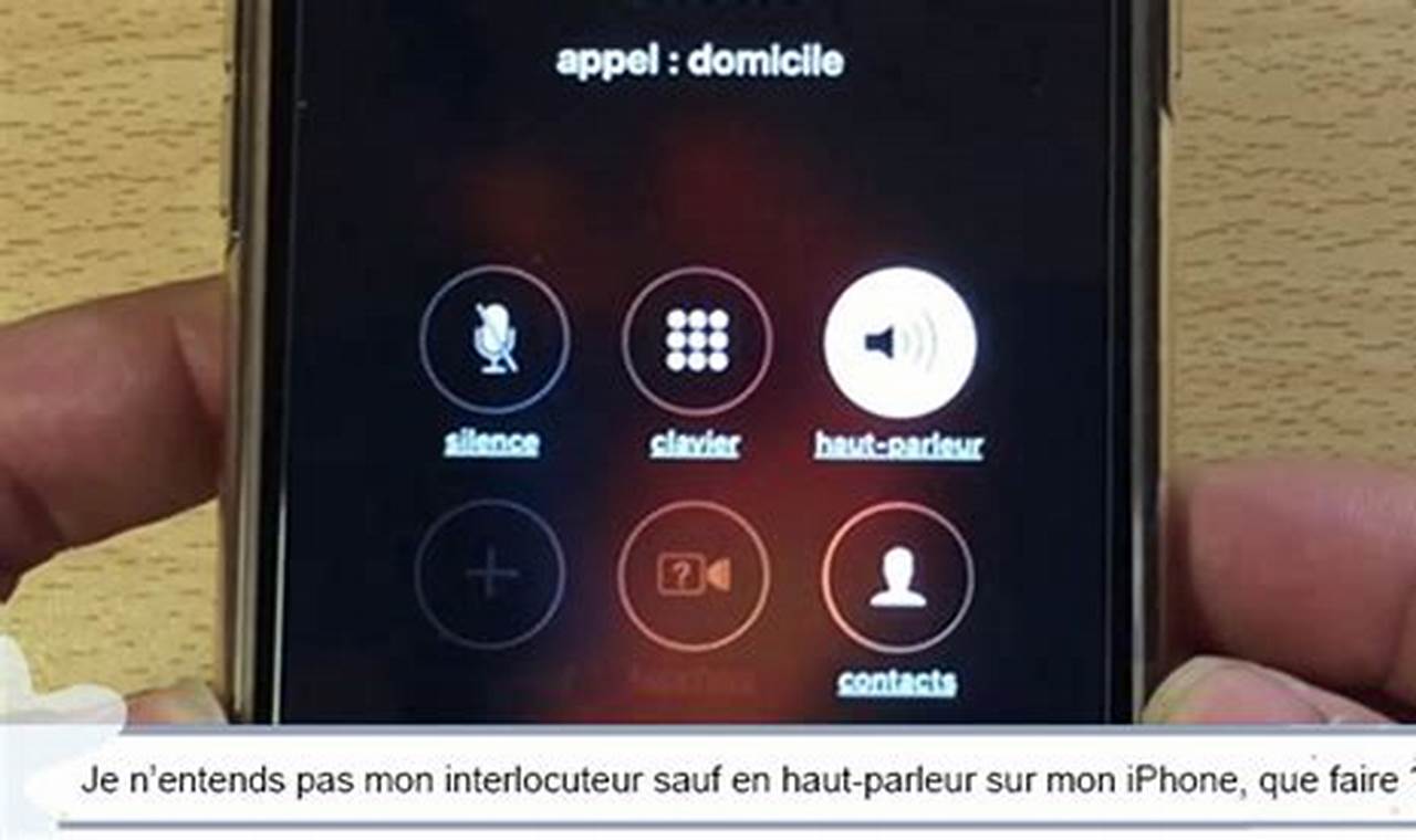 Je N'Entends Pas Mon Interlocuteur Sur Mon Téléphone Fixe