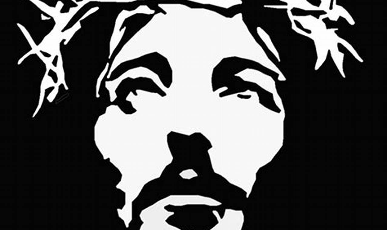 Jesus Christ Stencil Art: A Sacred Expression