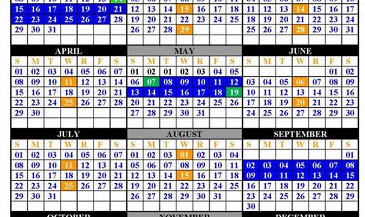 Jhu Calendar 2024-25