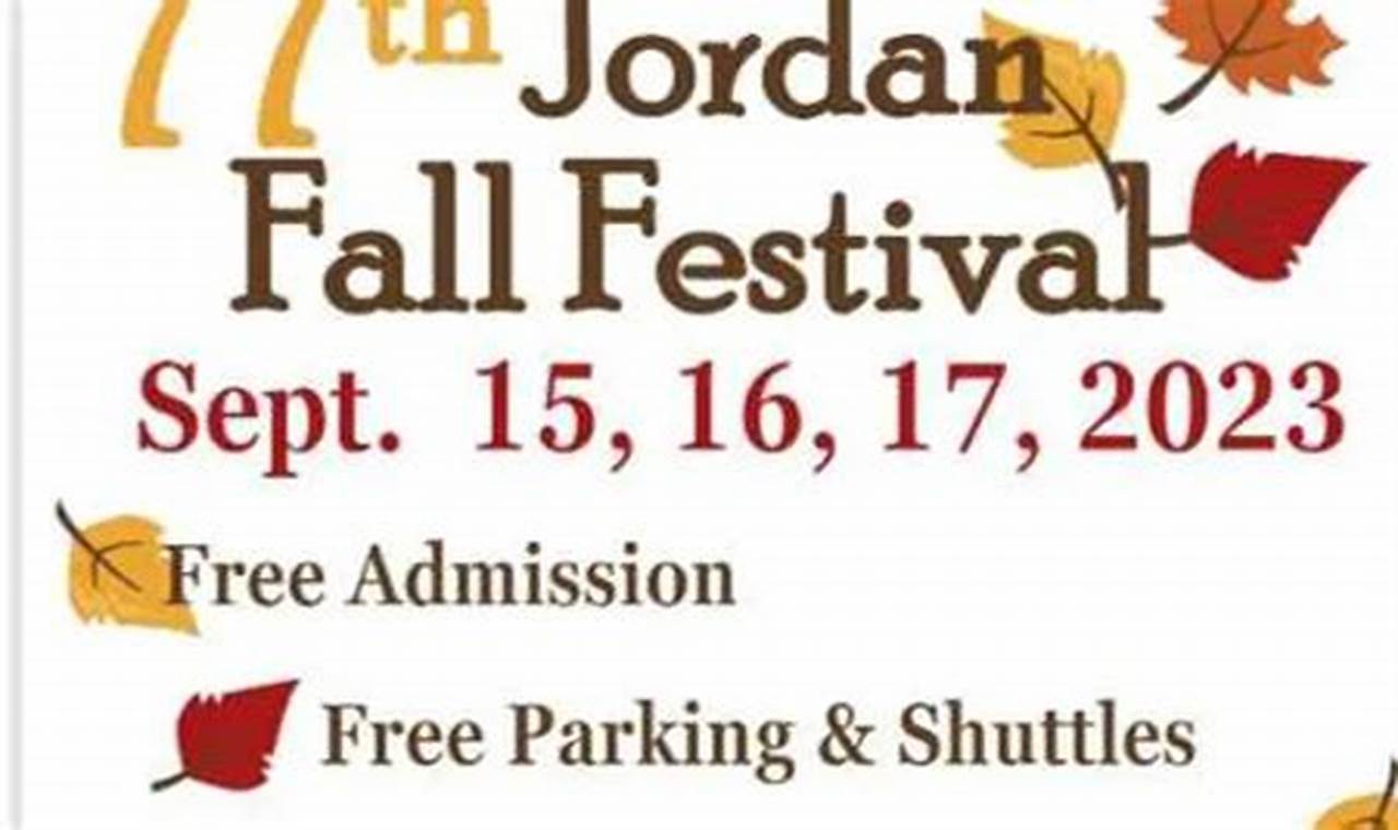 Jordan Fall Festival 2024
