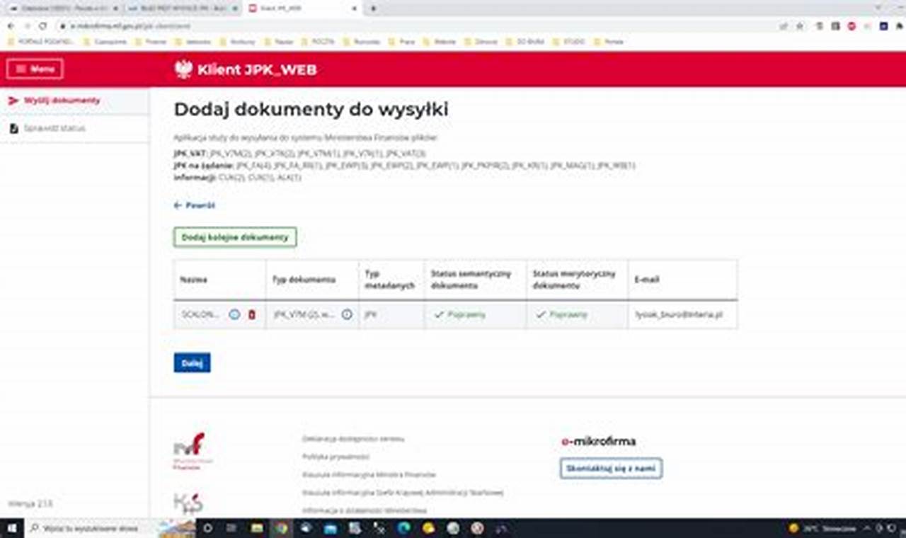 Jpk 401 Weryfikacja Negatywna Dokument Niezgodny Ze Schematem Xsd