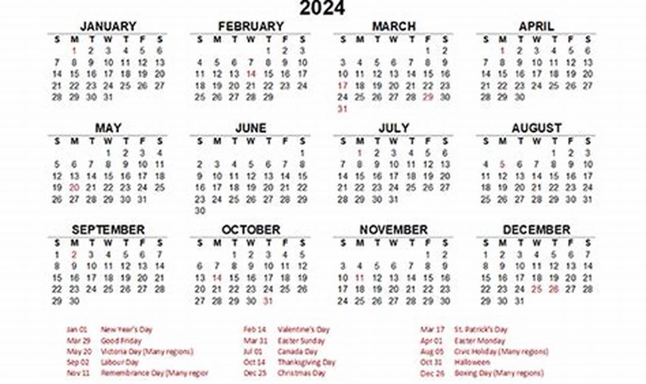 July 4 Holiday Weekend 2024 Calendar Printable