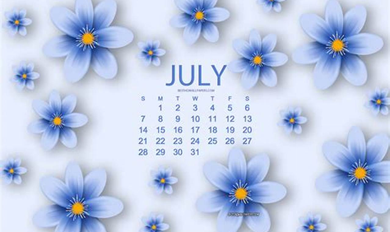 July Calendar Desktop