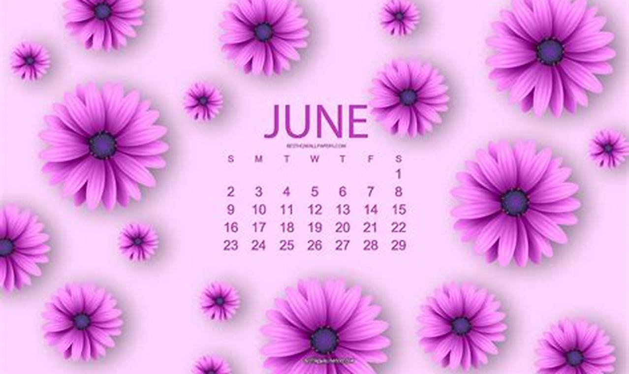 June 2024 Calendar Screensaver For Laptop