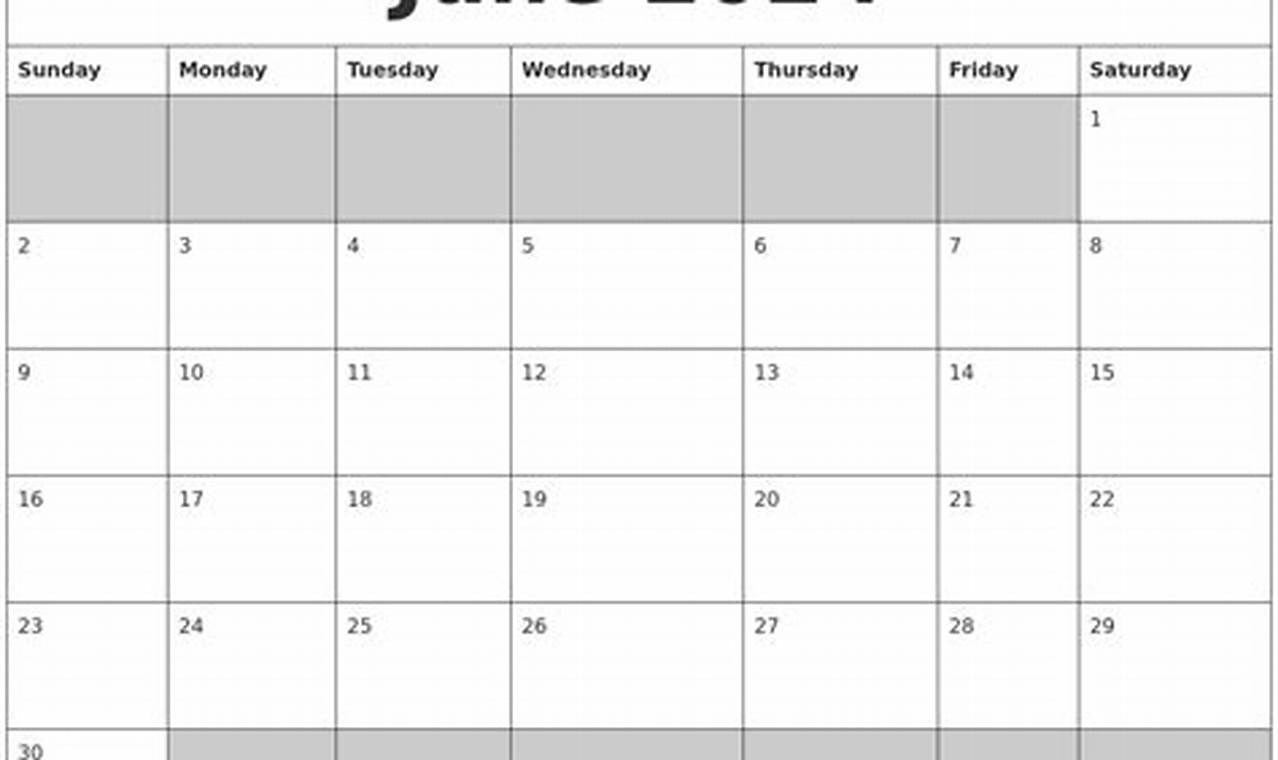 June 2024 Calendar Template Google Docscanner Online