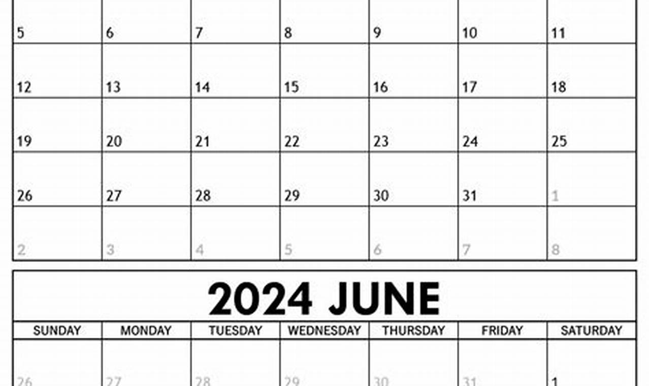 June 2024 May Calendar Page