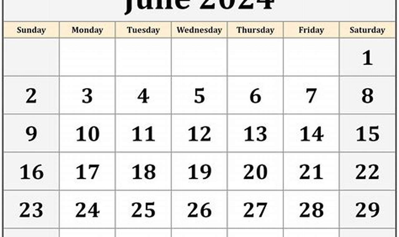 June 21 2024 Calendar