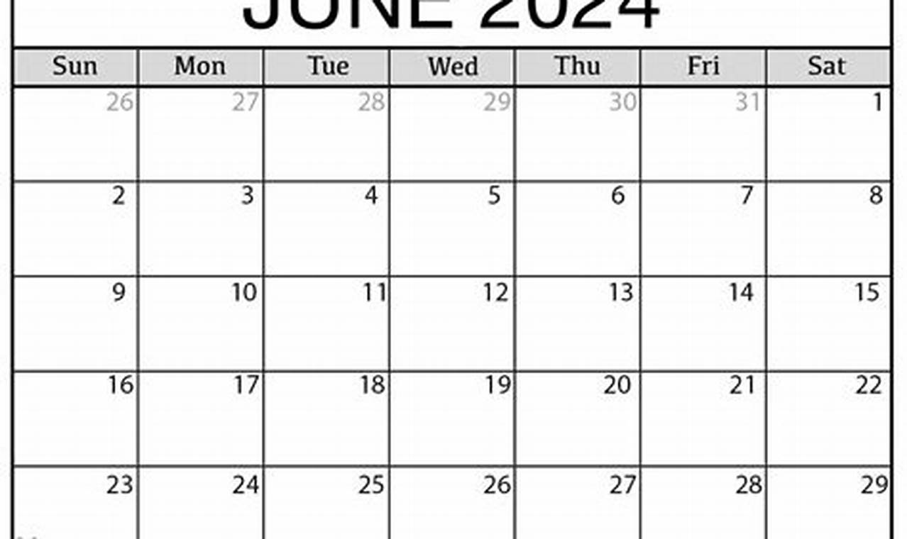 June 3rd 2024 Calendar