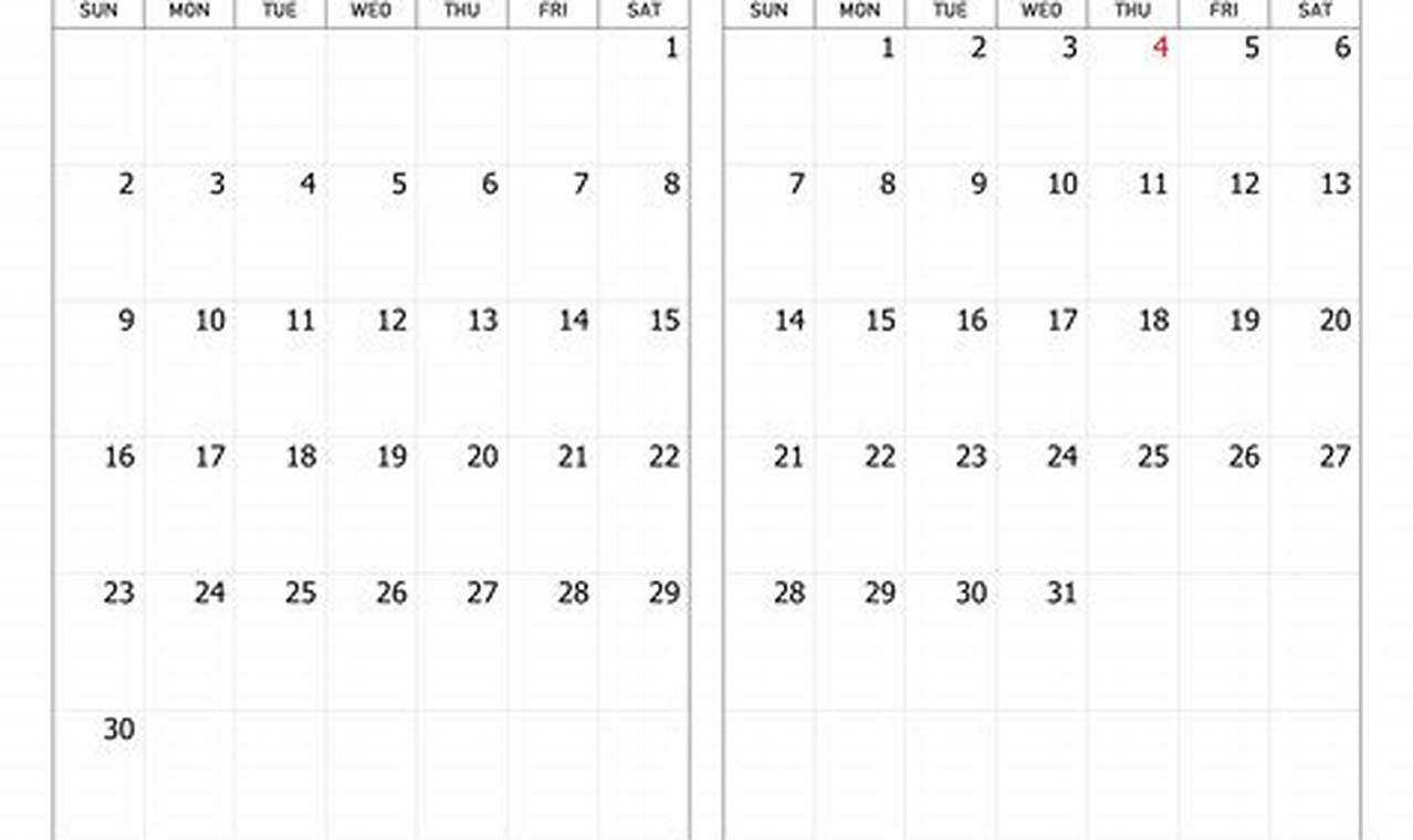 June And July 2024 Calendars