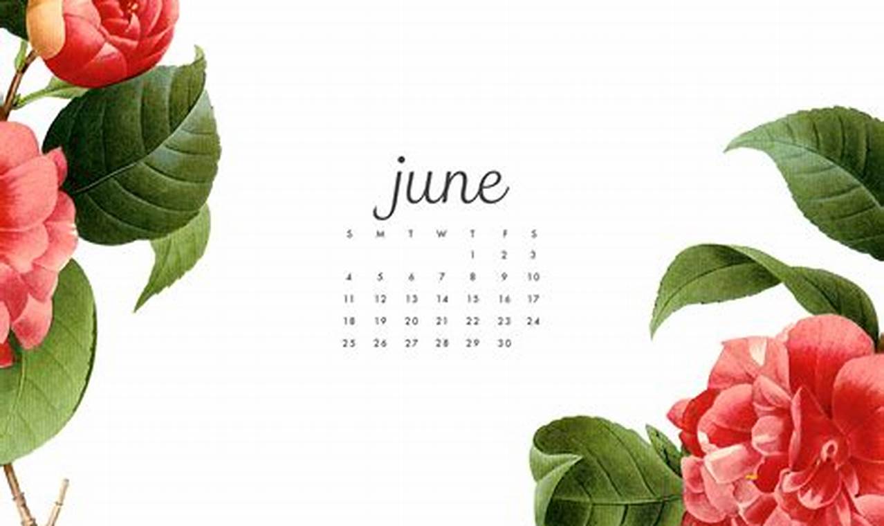 June Wallpaper Calendar