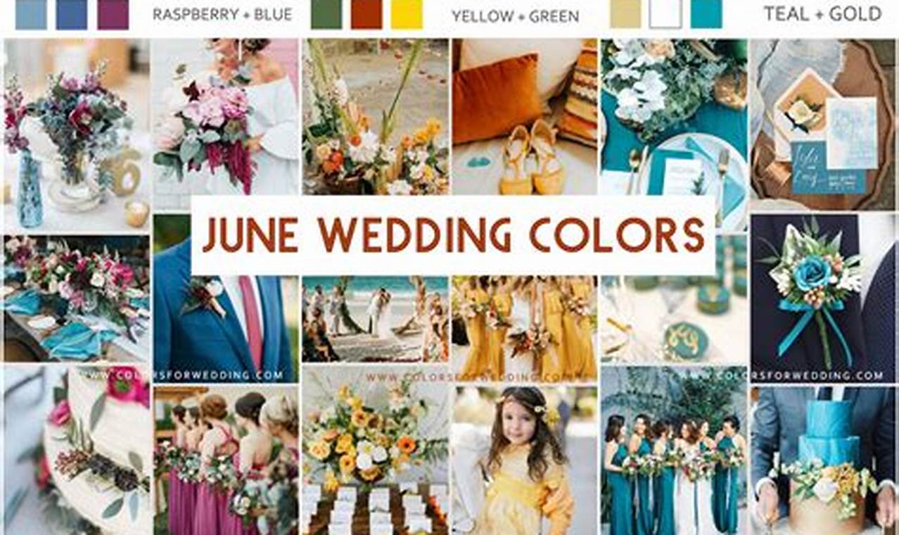 June Wedding Colors 2024