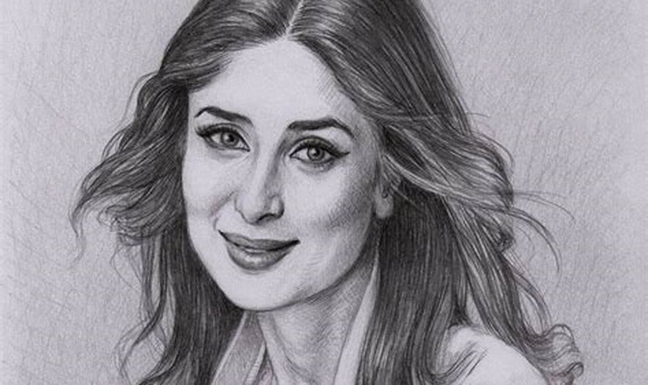 Kareena Kapoor Sketch: An Artistic Ode to a Bollywood Icon