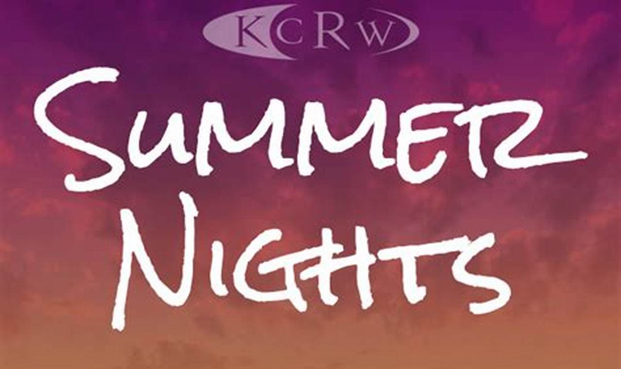 Kcrw Summer Nights 2024
