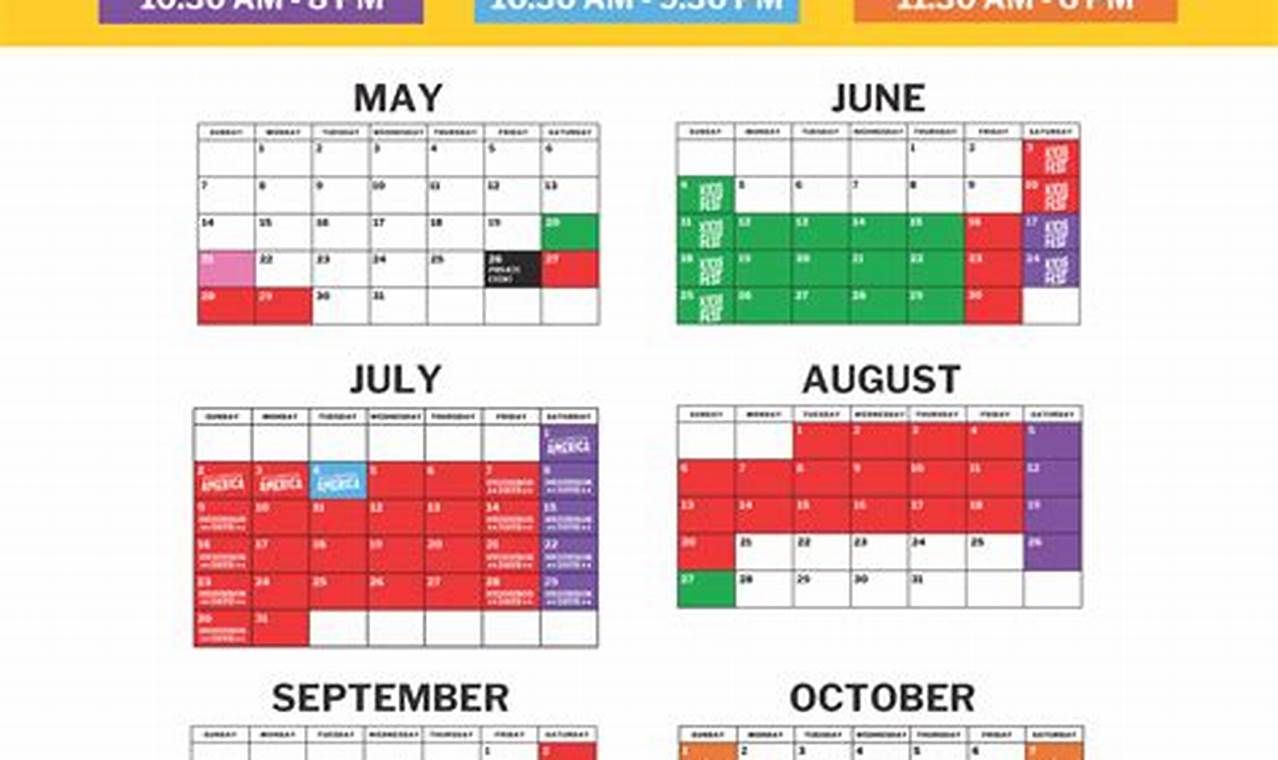 Kennywood 2024 Calendar Week