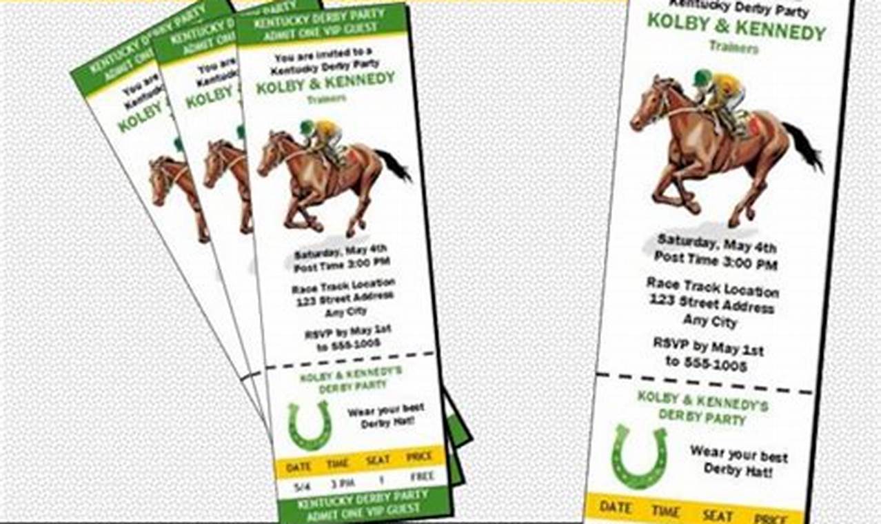 Kentucky Derby 2024 Tickets Price List