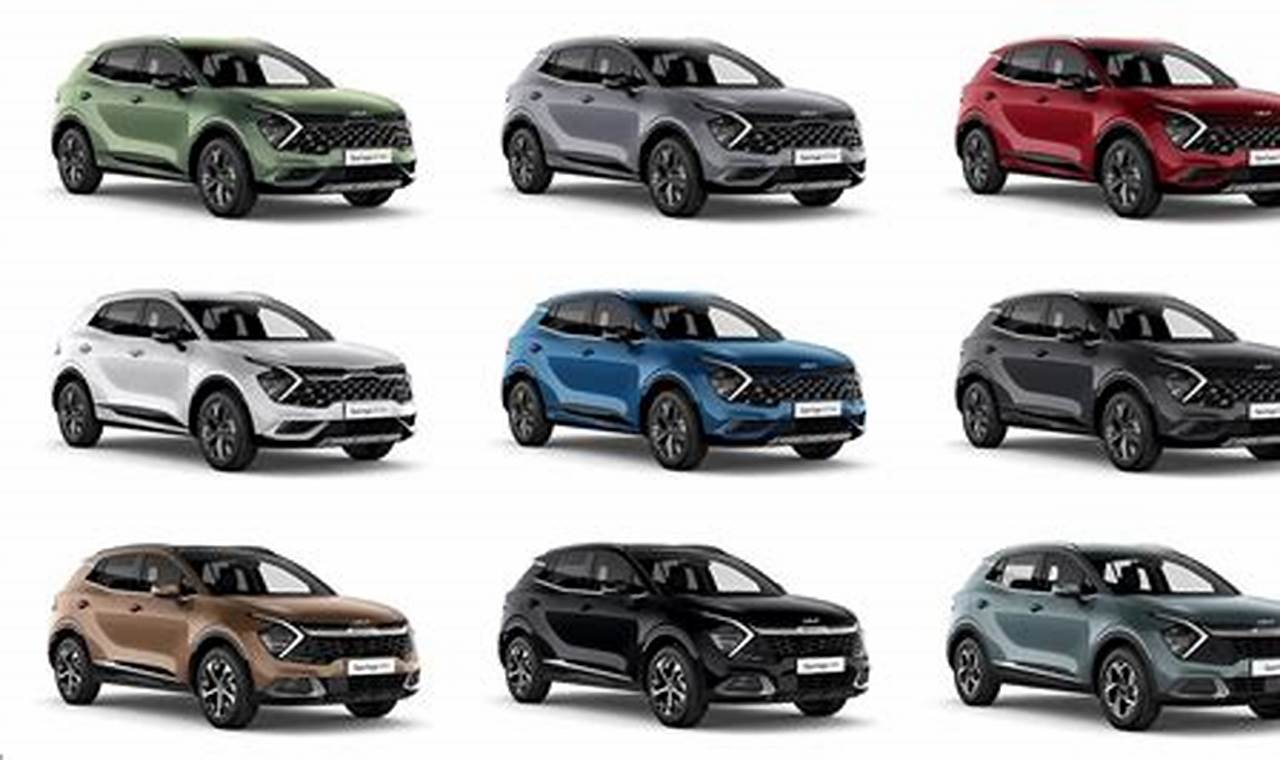 Kia Sportage 2024 Colours Uk