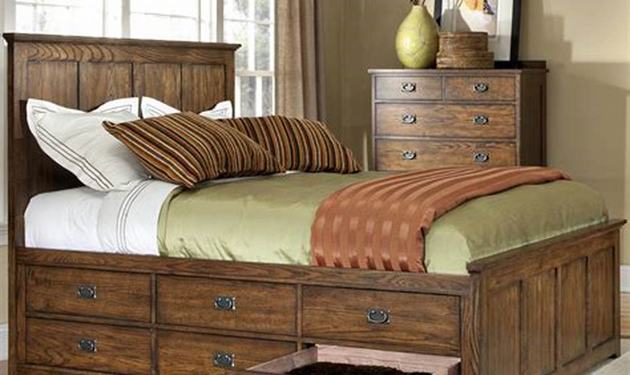 King Size Bed With Drawers