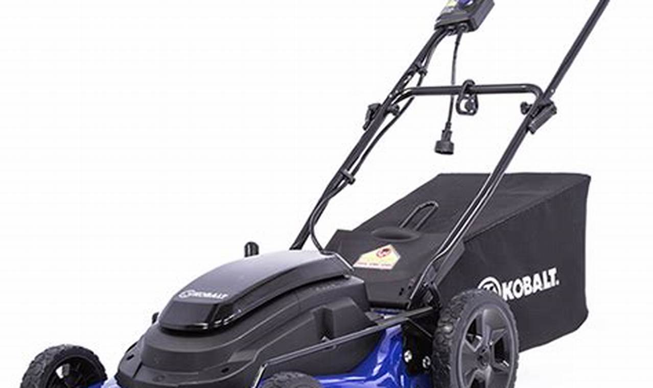 Unveiling the Kobalt Electric Lawn Mower: A Revolution in Lawn Care