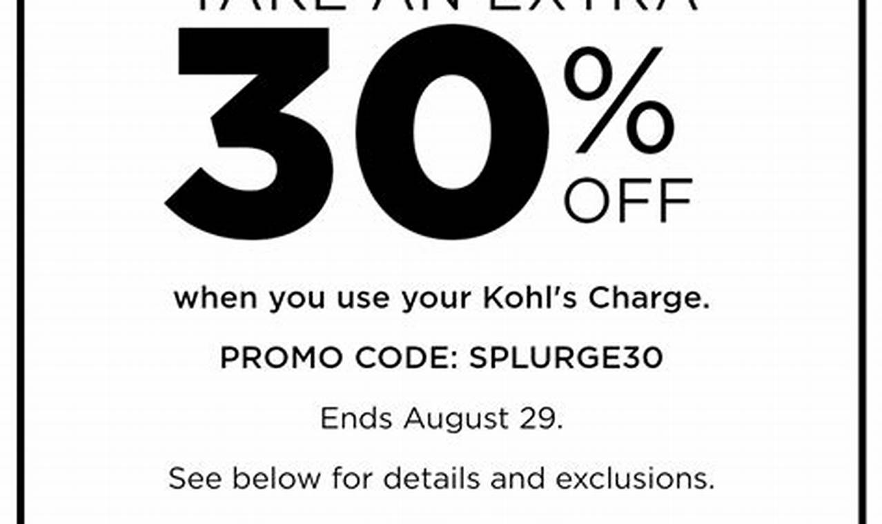 Kohl's Coupon March 2024