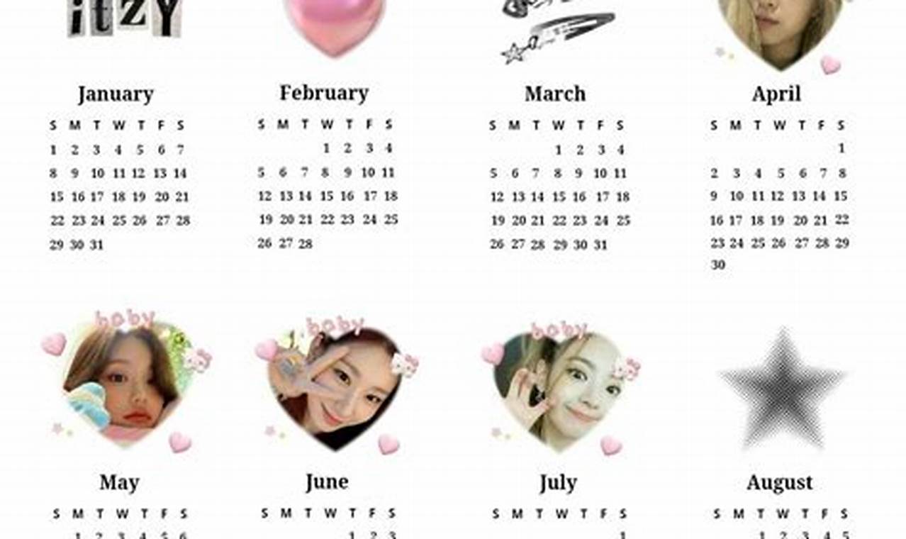 Korean Aesthetic Calendar