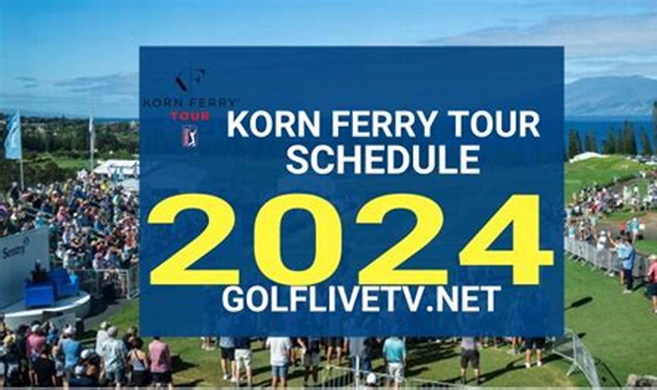 Korn Ferry Tour 2024 Schedule Golf
