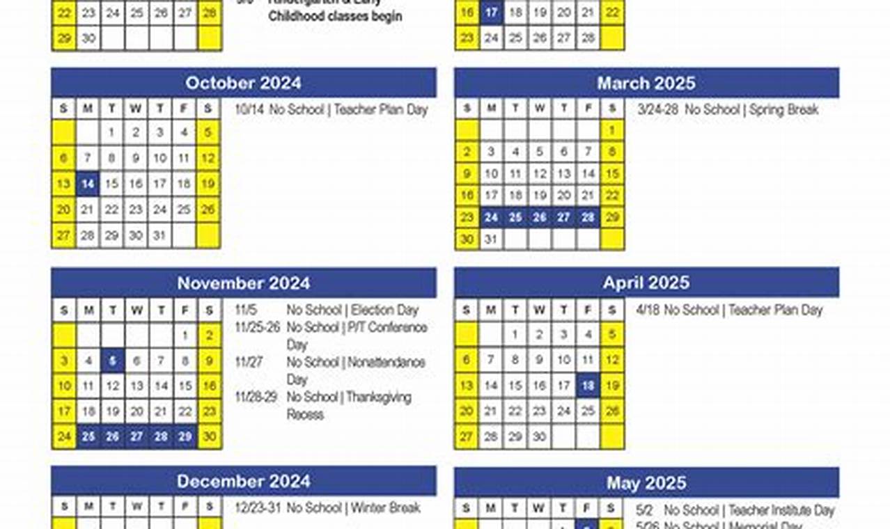 La Crosse School District Calendar 2024-25 Tax