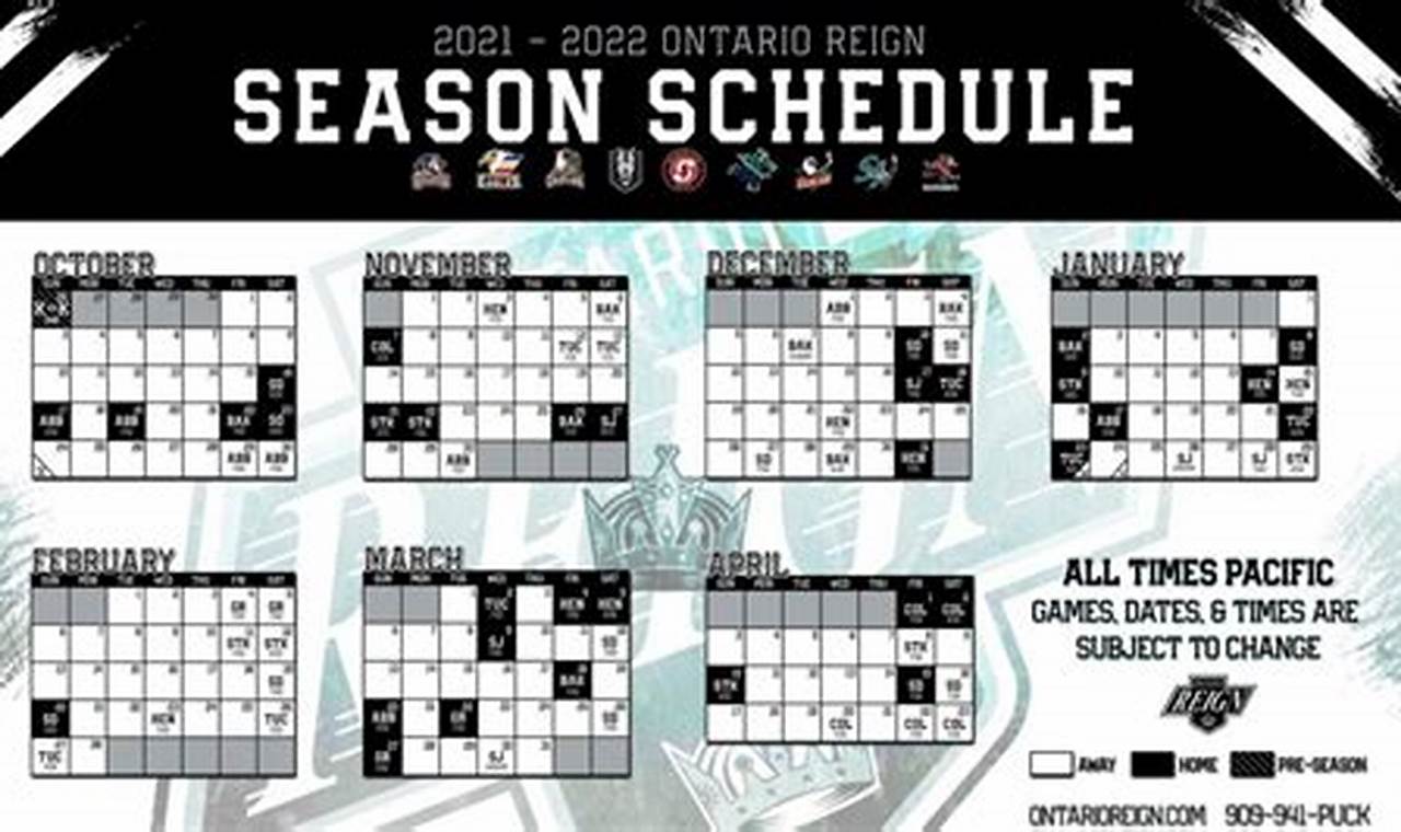 La Kings Schedule 2024-25 Printable