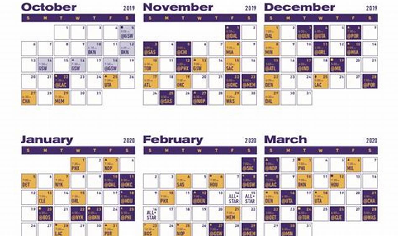 La Lakers Schedule 2024 24
